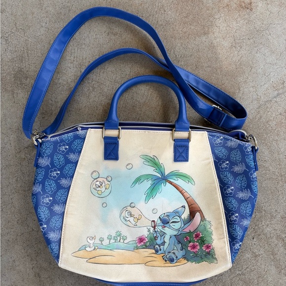 Loungefly Handbags - Loungefly Disney Stitch Bubbles Satchel Handbag Purse *FLAWED